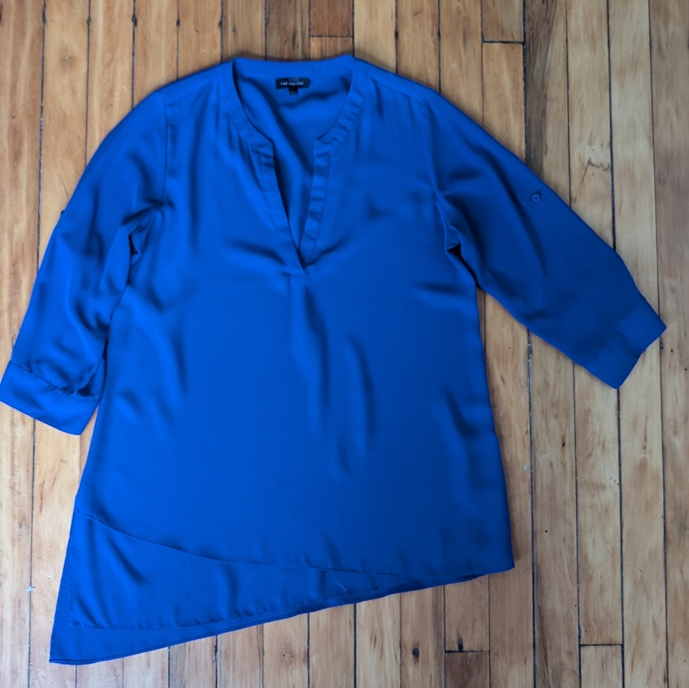 Royal blue small asymmetrical tunic from Limited
